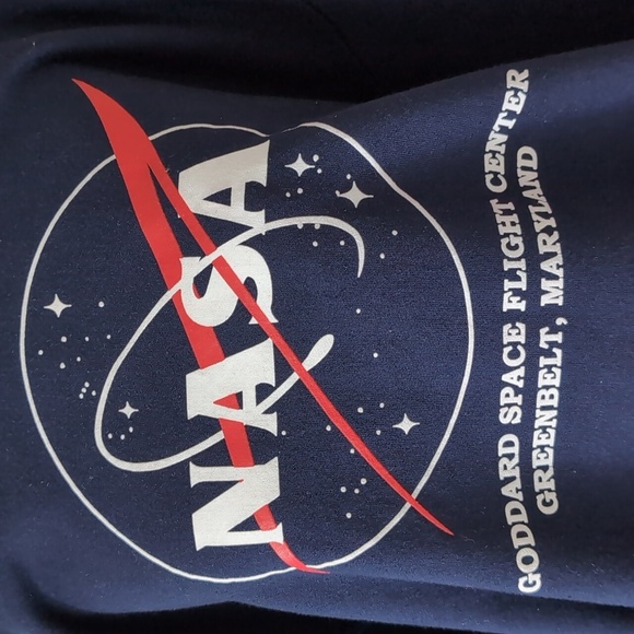 Jerzees Blue Crewneck Sweater NASA Design,L. - Picture 2 of 7